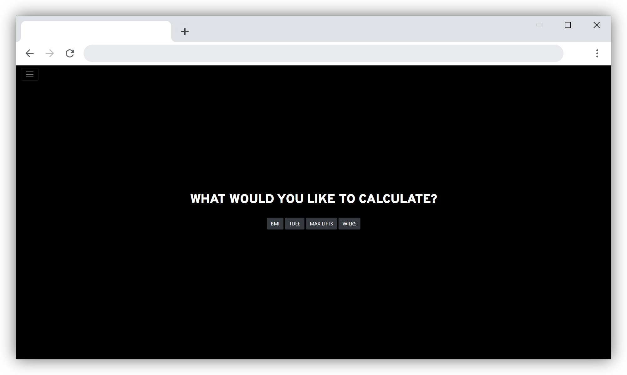 Preview of TheLiftCalc website